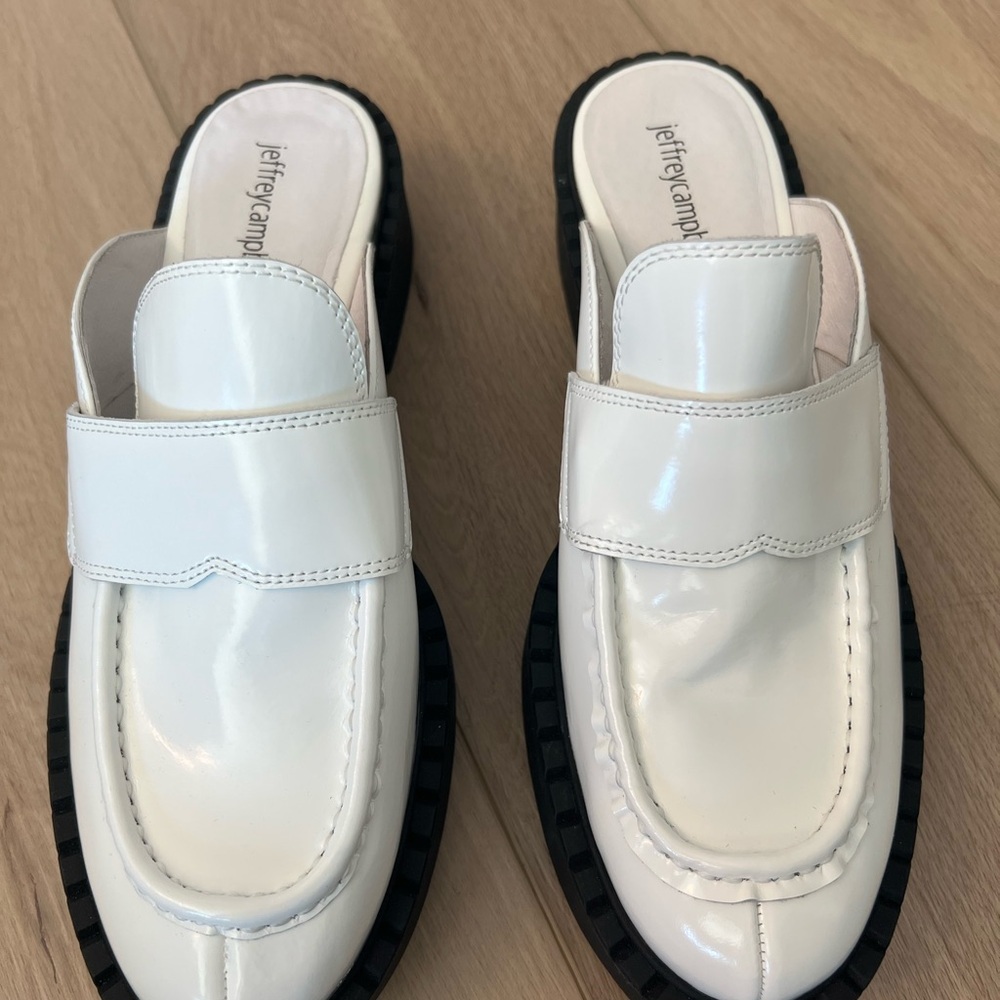 Jeffrey Campbell Biblio Penny Loafer Mules. Size 10